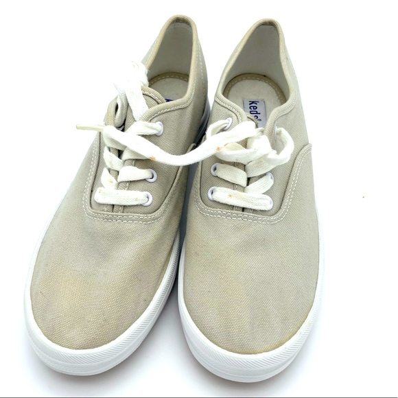 Keds Original Casual Sneakers, #34300, Taupe, Women's US Size 6 Vintage - Picture 1 of 8
